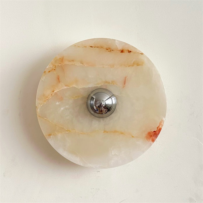 Arsole Modern Minimalist Round Jade Wall Lamp - Letslighting