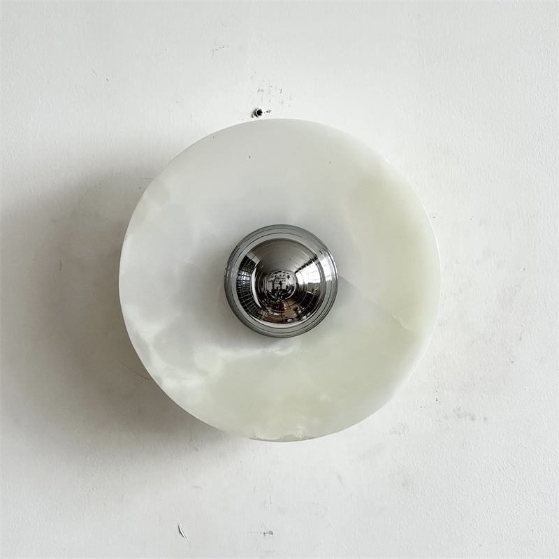 Arsole Modern Minimalist Round Jade Wall Lamp - Letslighting