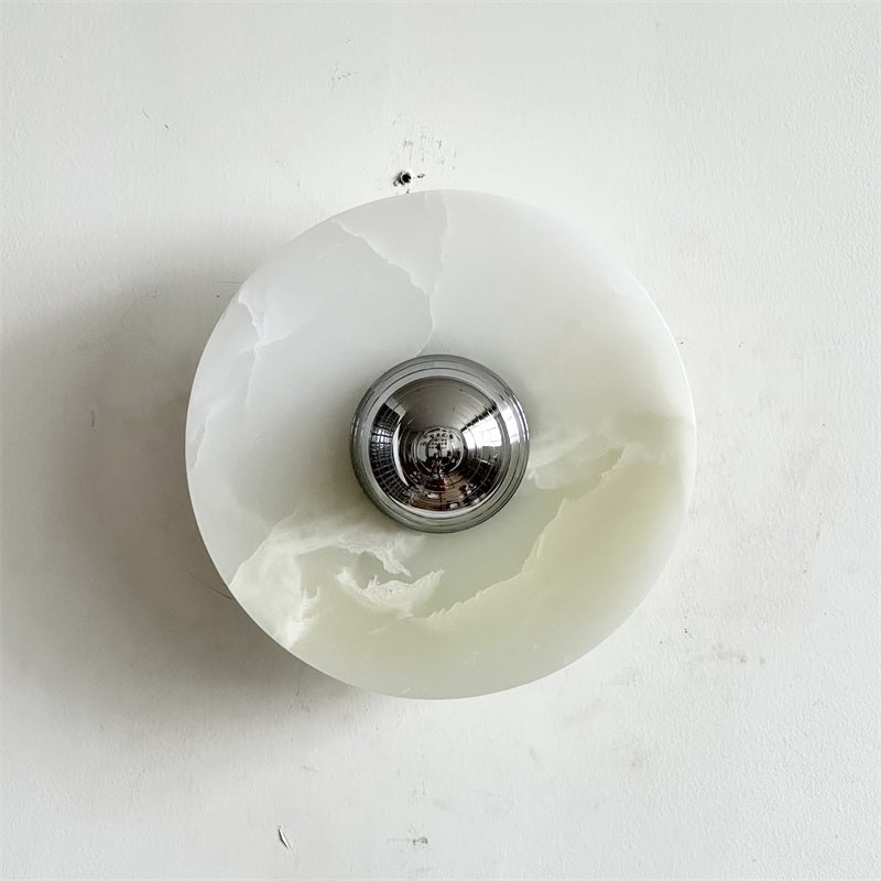 Arsole Modern Minimalist Round Jade Wall Lamp - Letslighting