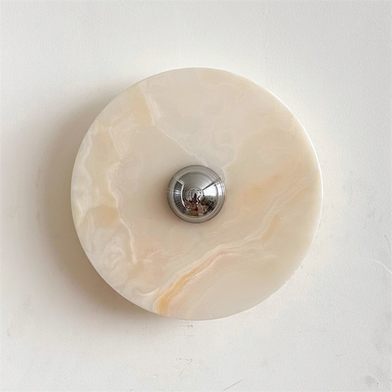 Arsole Modern Minimalist Round Jade Wall Lamp - Letslighting