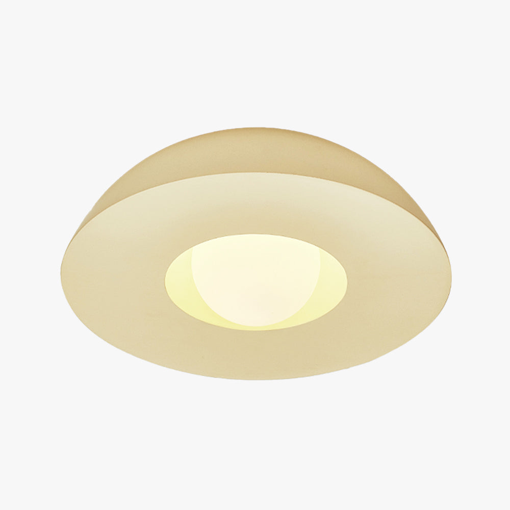 Modern LED Indoor Wall Lamp Milky Coffee Glass Living Room - Letslighting