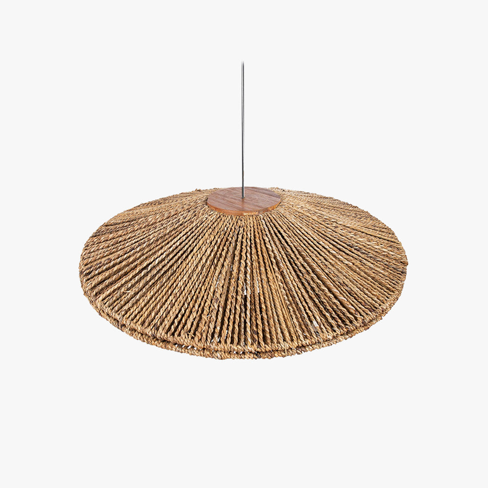 Ritta Rustic Pendant Light Rattan Living Room Dining Room Bedroom - Letslighting