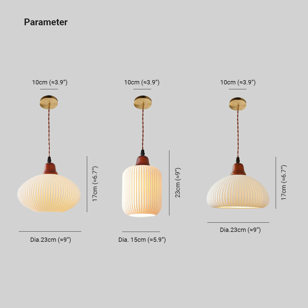 Valentina Ceramic Pendant Light Bedroom Dining Room Living Room - Letslighting