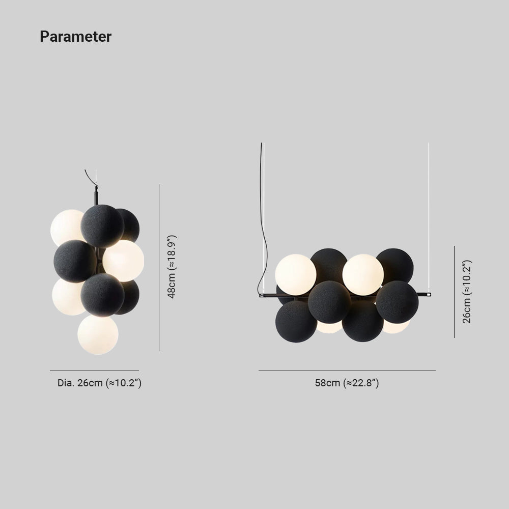 Valentina Nordic Bubble Pendant Light Bedroom Dining Room - Letslighting