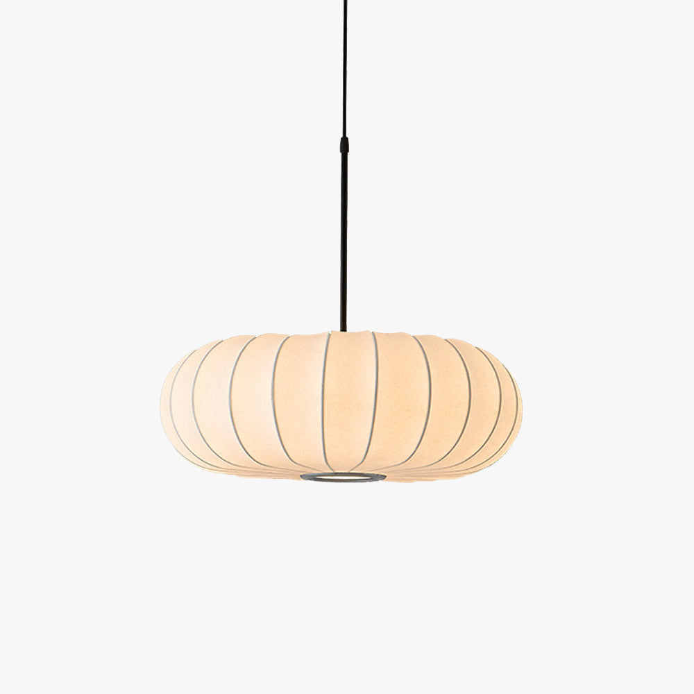 Ritta Creative Round Pendant Light Fabric Living Room Dining Room Hallway - Letslighting
