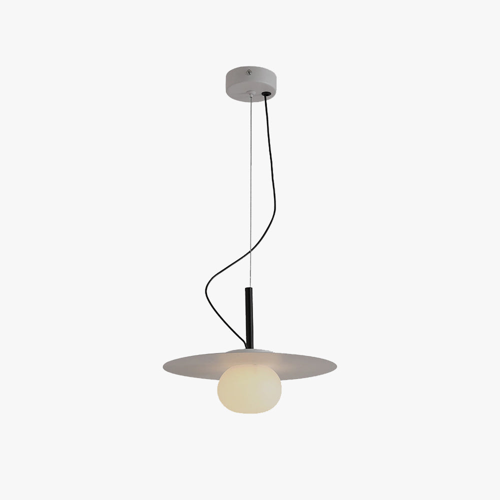 Arisha Minimalist Pendant Light Metal Glass Dining Room Study Room