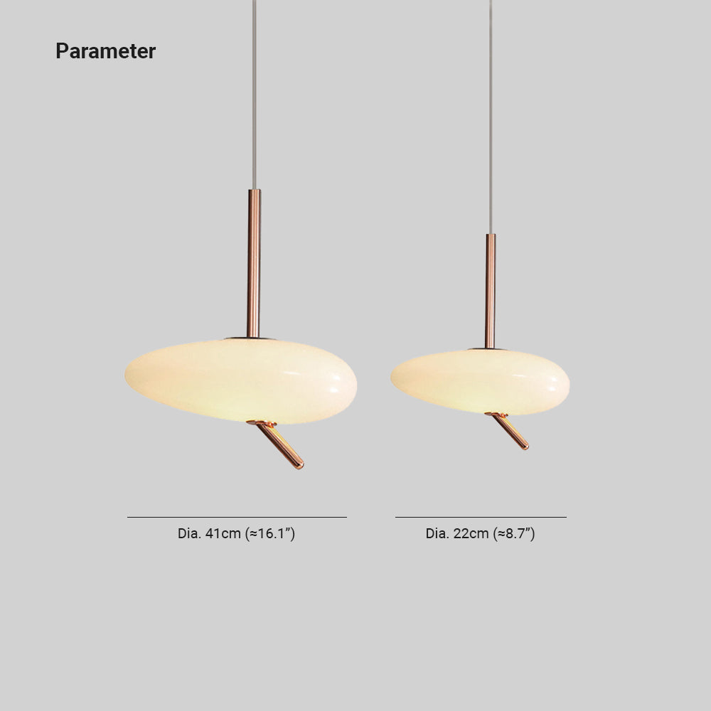 Valentina Rose Gold Pebble Pendant Light - Letslighting