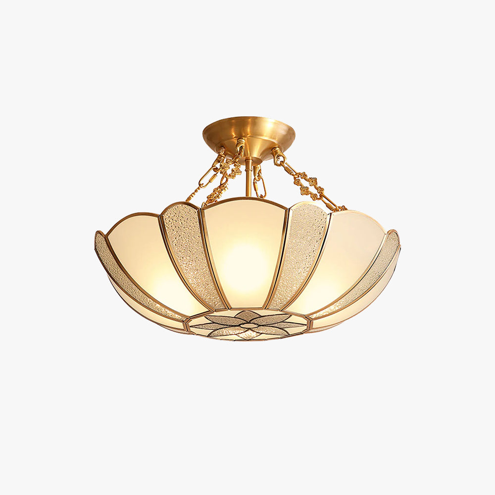 Silva Retro Flower Flush Mount Ceiling Light Glass Bedroom - Letslighting