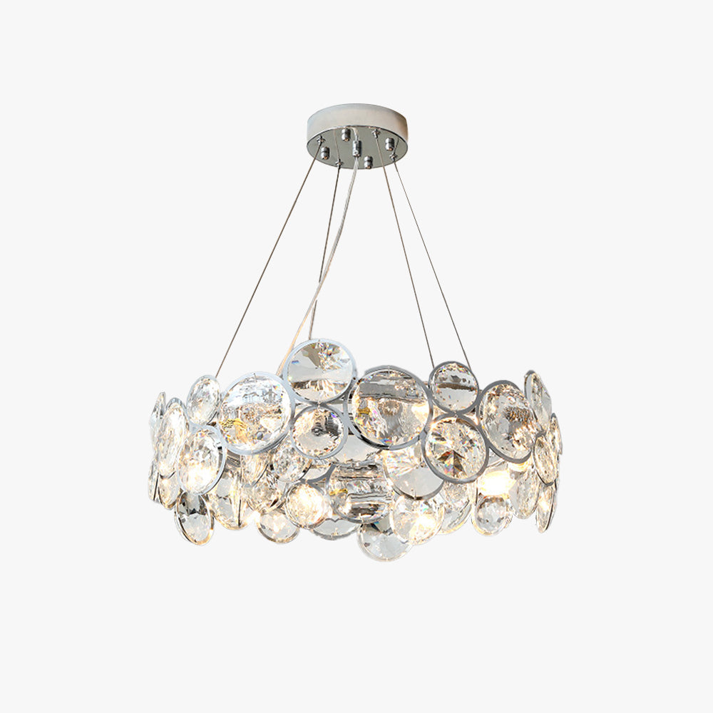Kristy Modern LED Round Chandelier Crystal Living Room - Letslighting