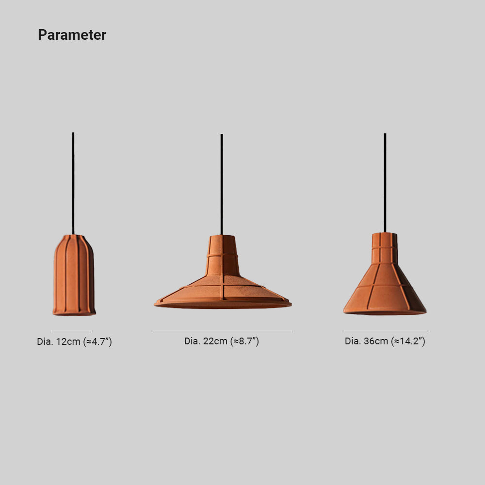 Avi Industrial LED Modern Pendant Light Cement Living Room - Letslighting