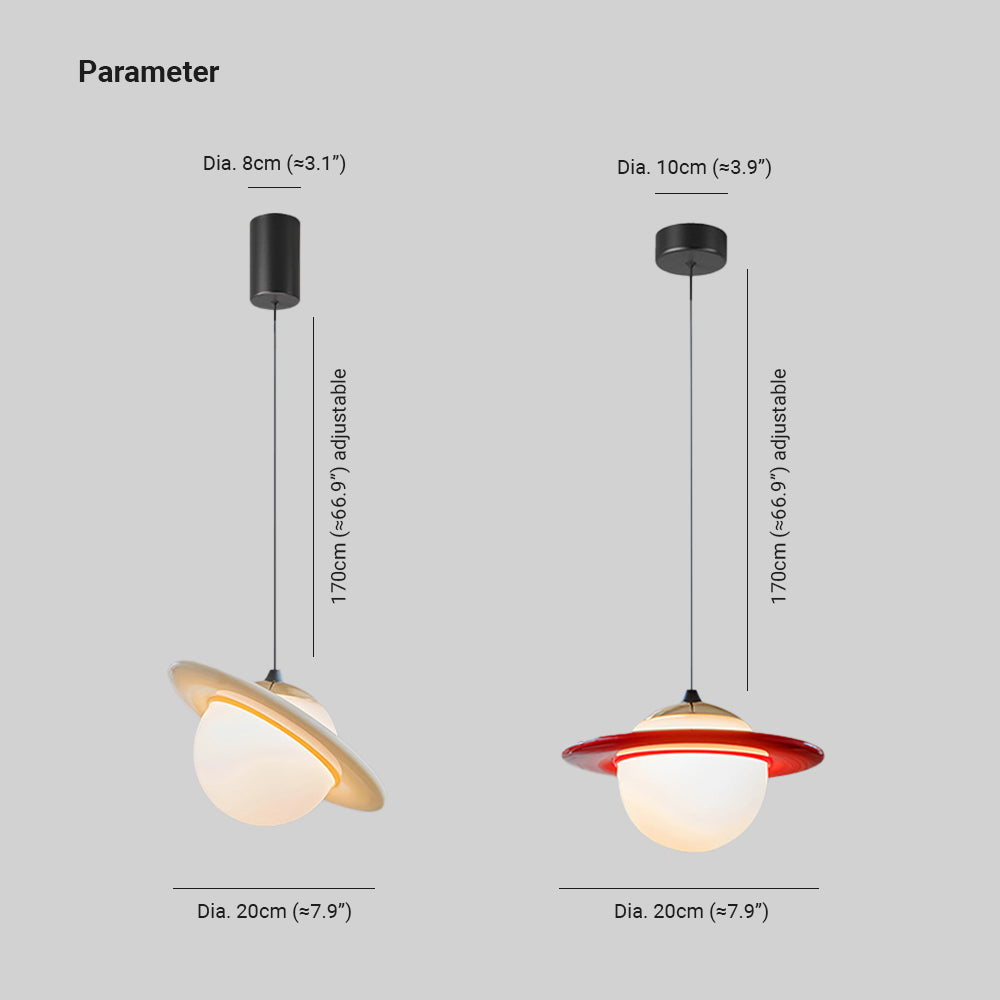 Valentina Creative Pendant Light /Resin/Glass Bedroom/Study - Letslighting
