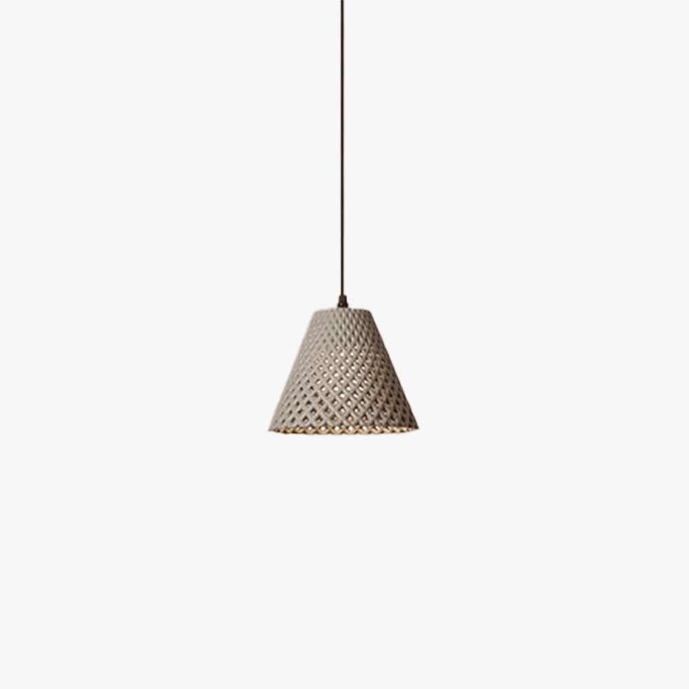 Ritta Cone LED Pendant Light Resin Dining Room - Letslighting