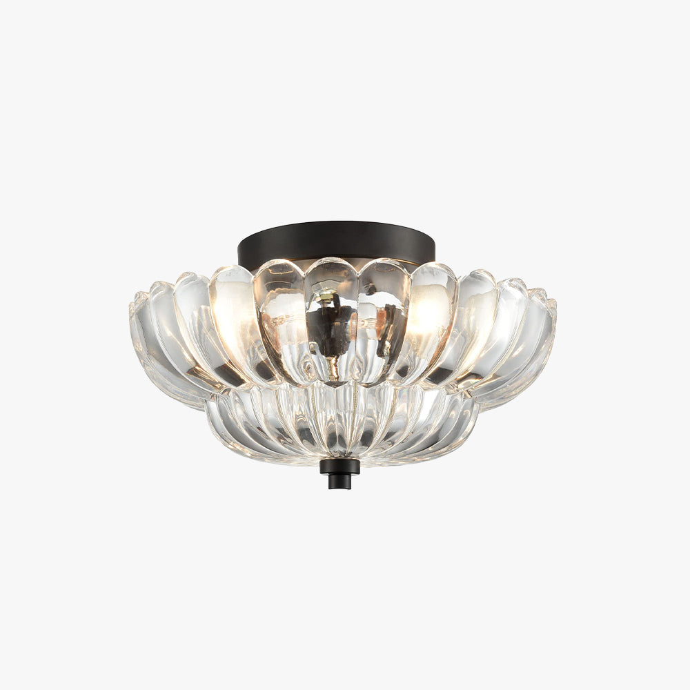 Arisha Modern Umbrella Glass Flush Mount Ceiling Light - Letslighting