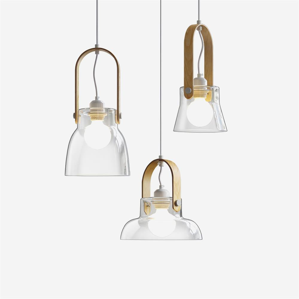 Hailie Pendant Lamp Clear Glass Rustic Modern - Letslighting