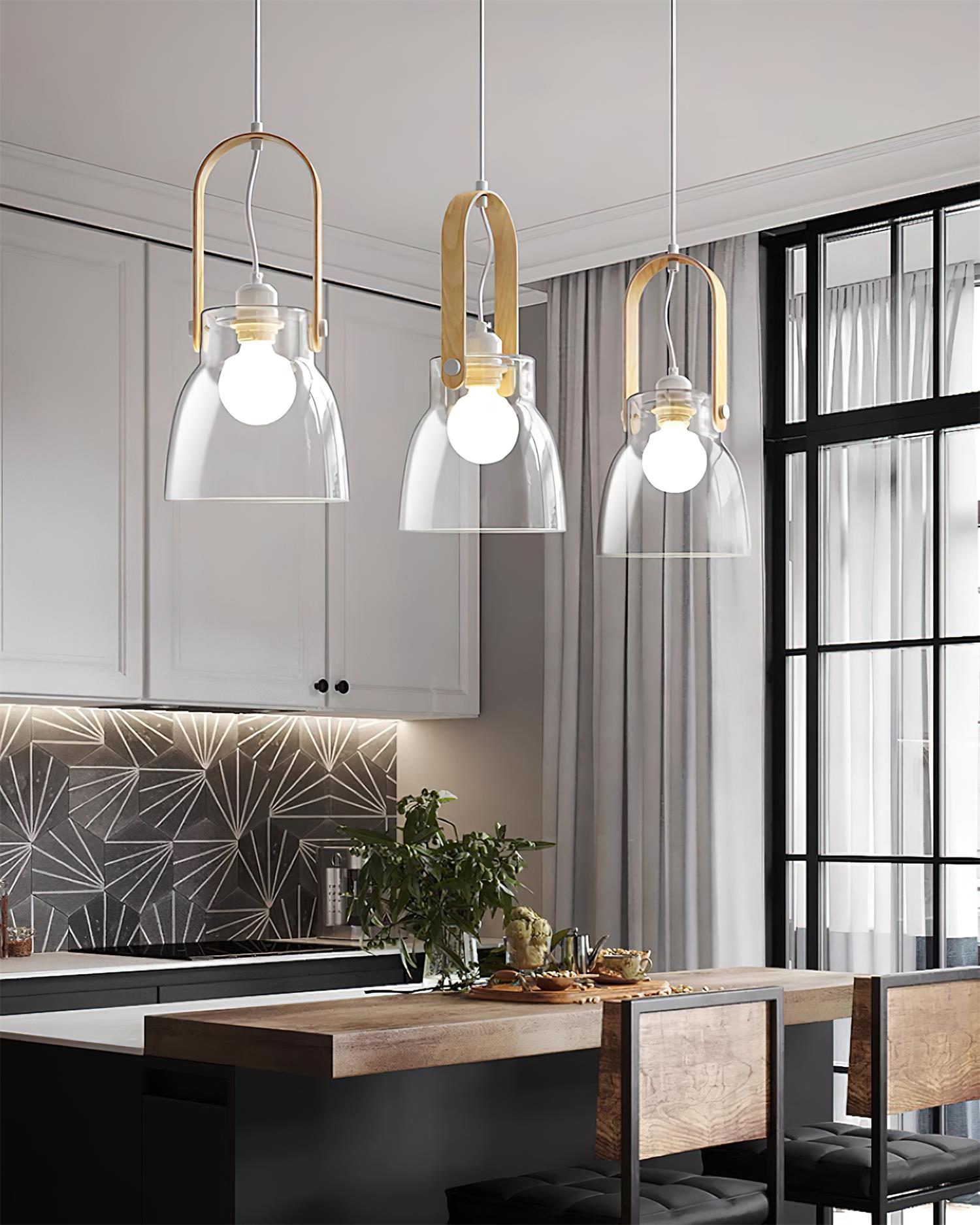 Hailie Pendant Lamp Clear Glass Rustic Modern - Letslighting