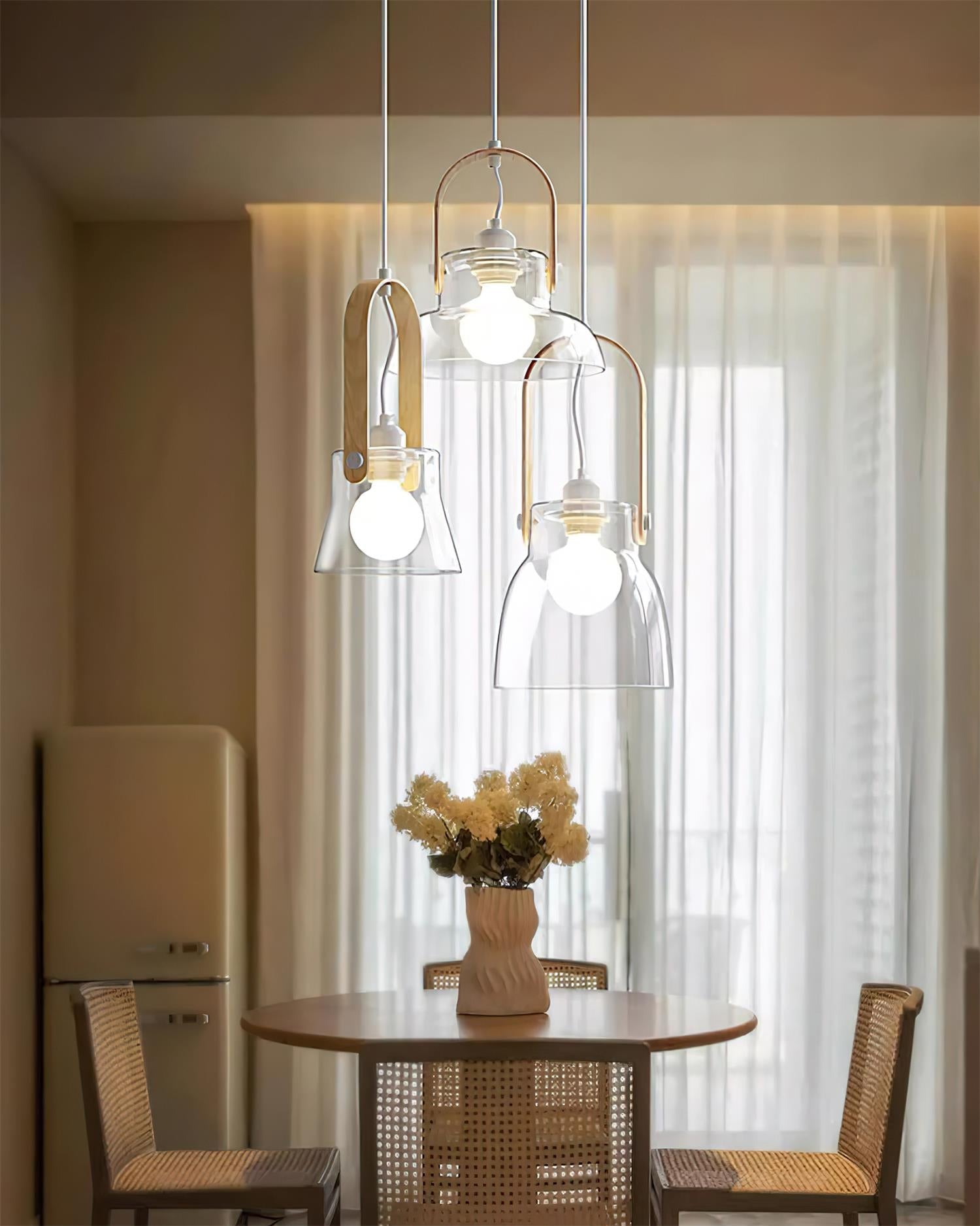 Hailie Pendant Lamp Clear Glass Rustic Modern - Letslighting