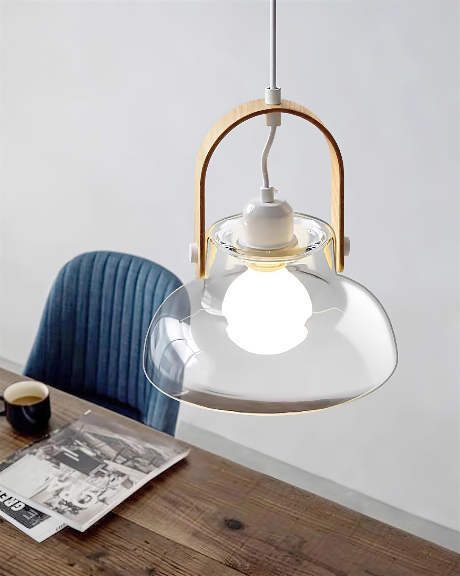 Hailie Pendant Lamp Clear Glass Rustic Modern - Letslighting