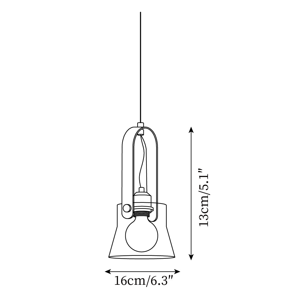 Hailie Pendant Lamp Clear Glass Rustic Modern - Letslighting