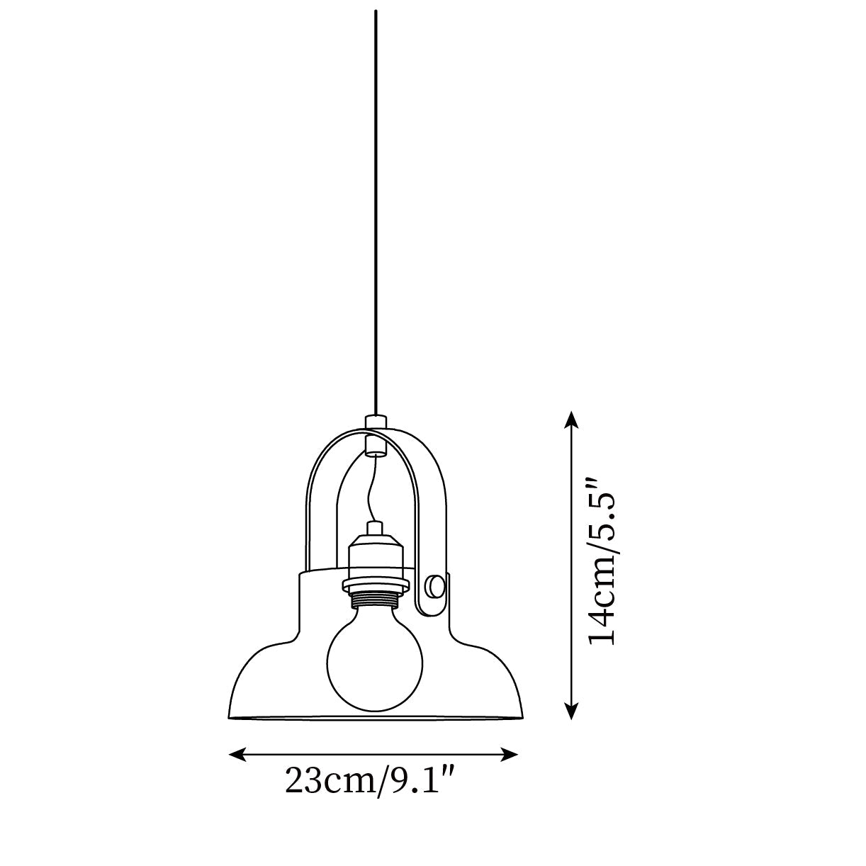Hailie Pendant Lamp Clear Glass Rustic Modern - Letslighting