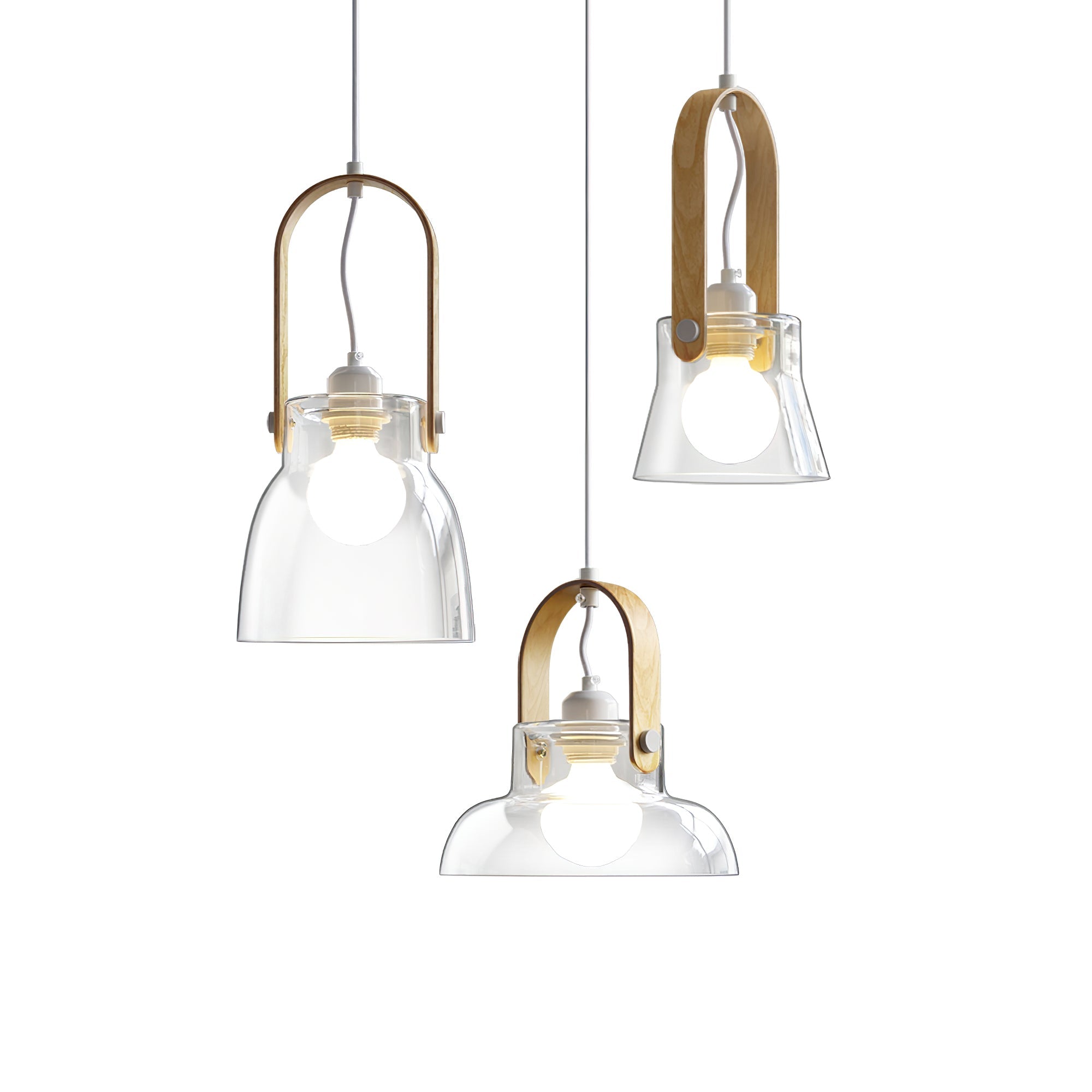 Hailie Pendant Lamp Clear Glass Rustic Modern - Letslighting