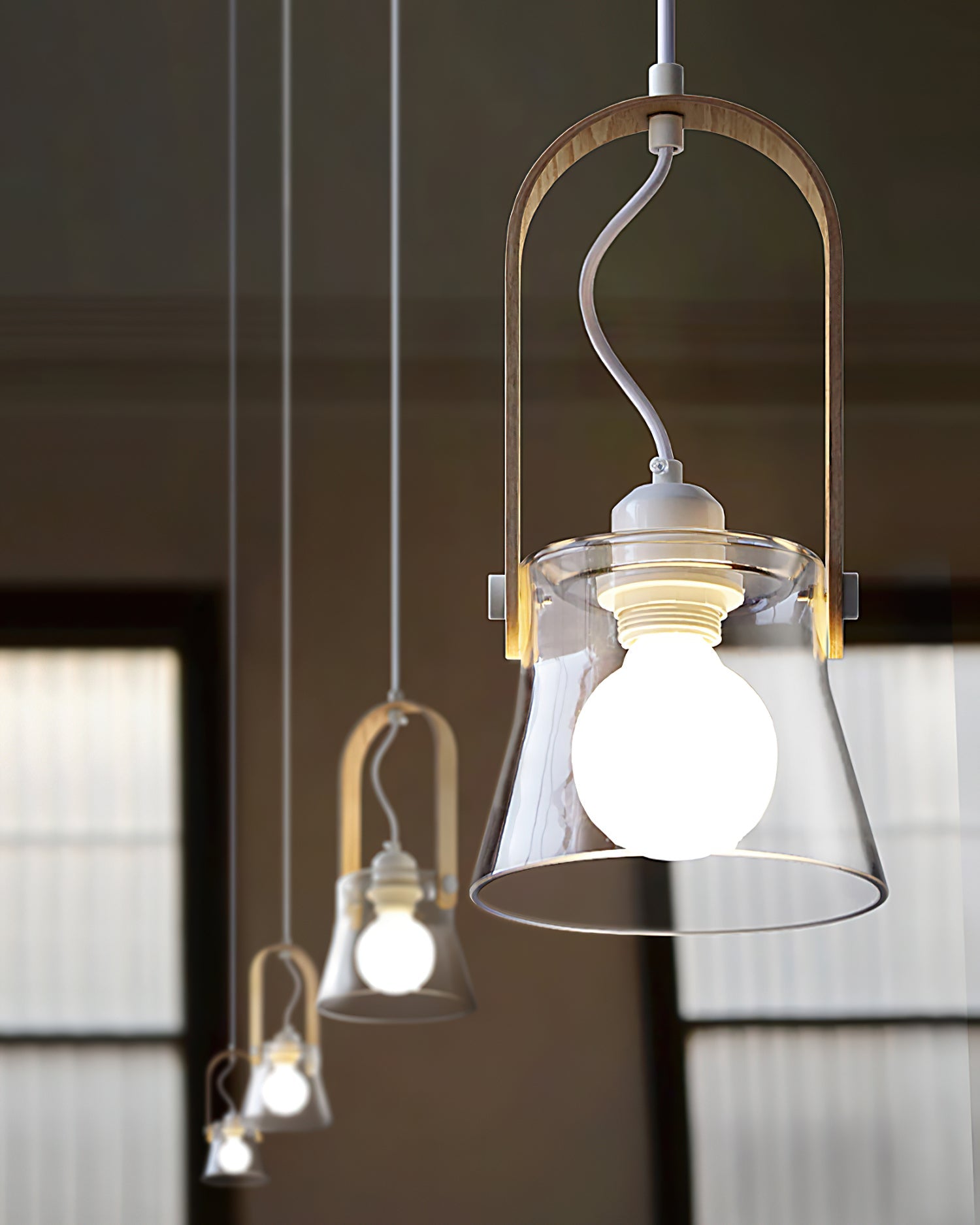 Hailie Pendant Lamp Clear Glass Rustic Modern - Letslighting