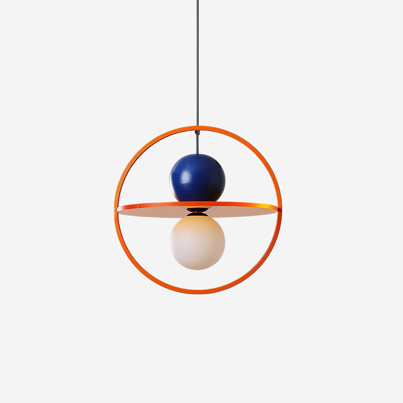 Halo Duo Sculptural Orb Pendant Lamp - Letslighting