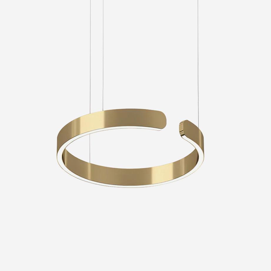 Halo LED Pendant Lamp Circular Sleek Modern - Letslighting