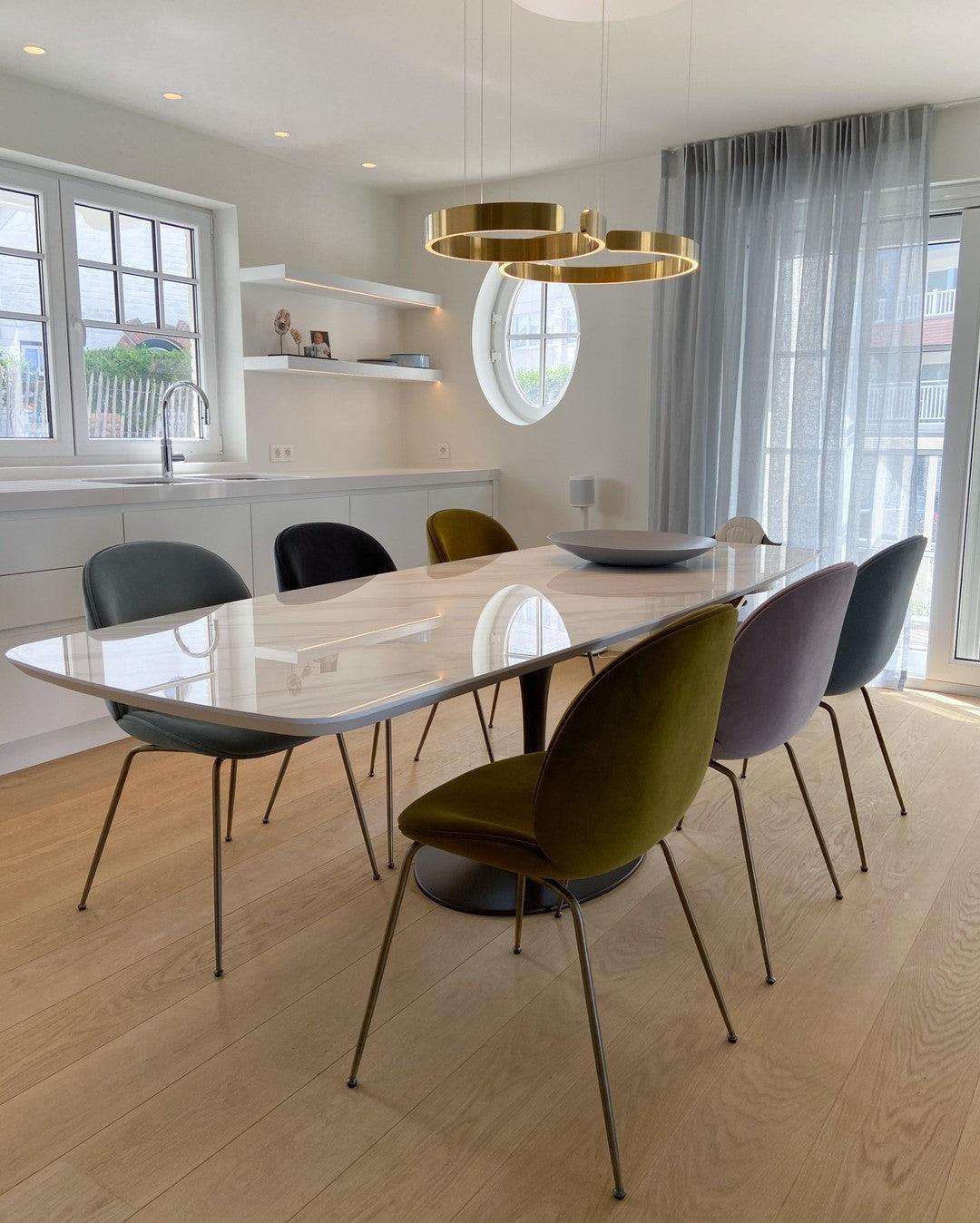 Halo LED Pendant Lamp Circular Sleek Modern - Letslighting