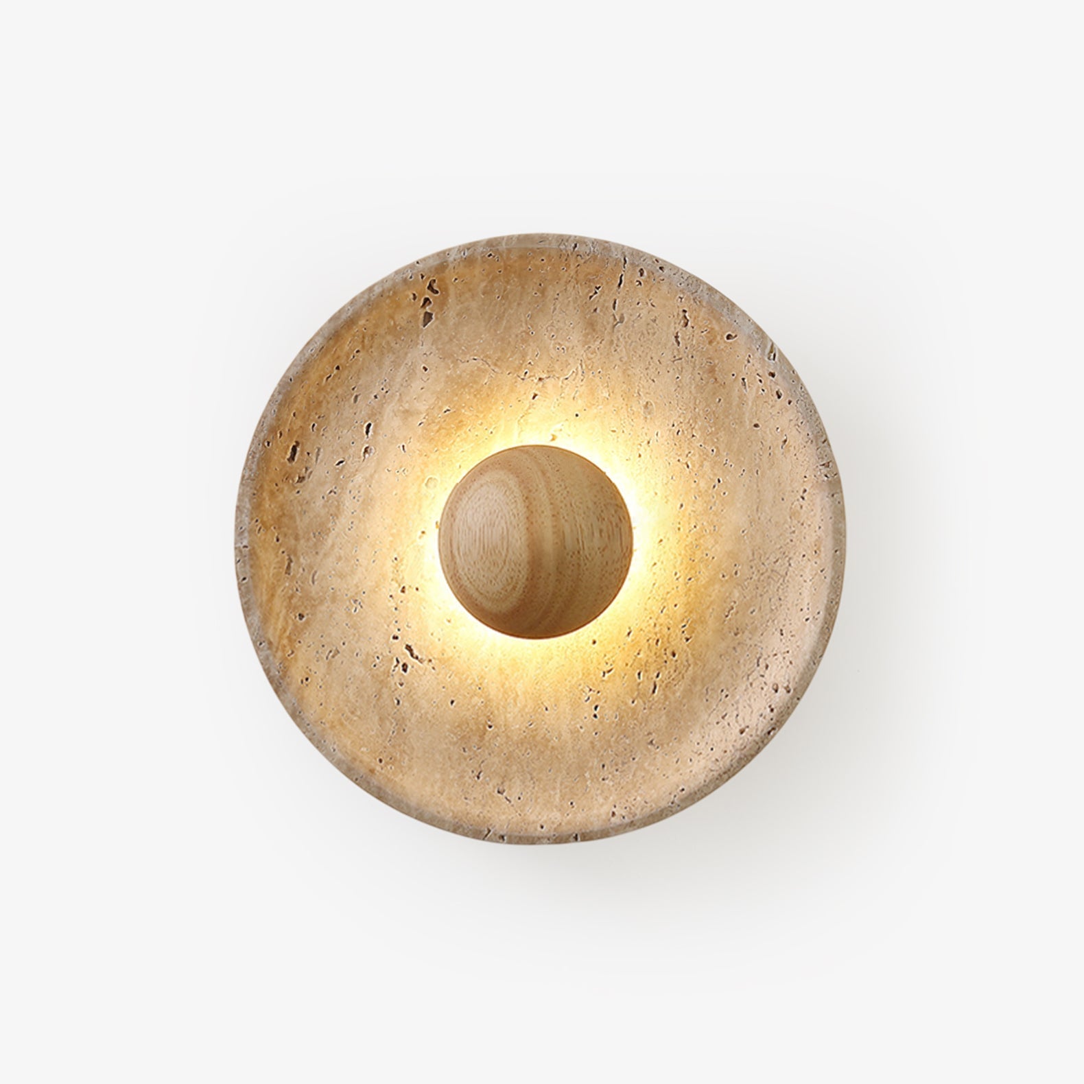 Ritta Sun  Travertine Wall Lamp