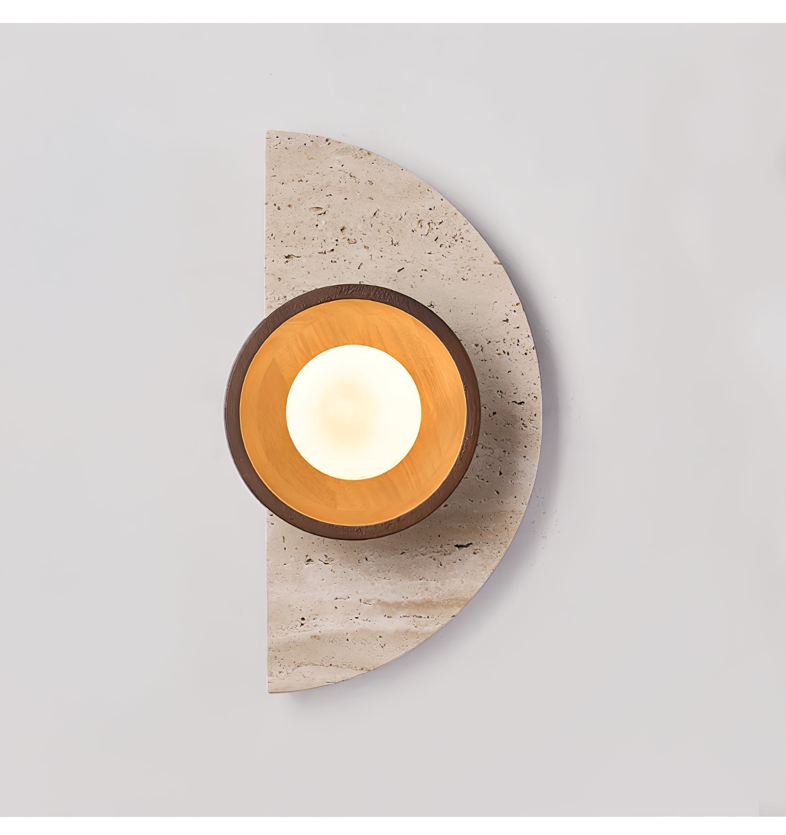 Mylaean Geometric Travertine Wall Light - Blowlighting
