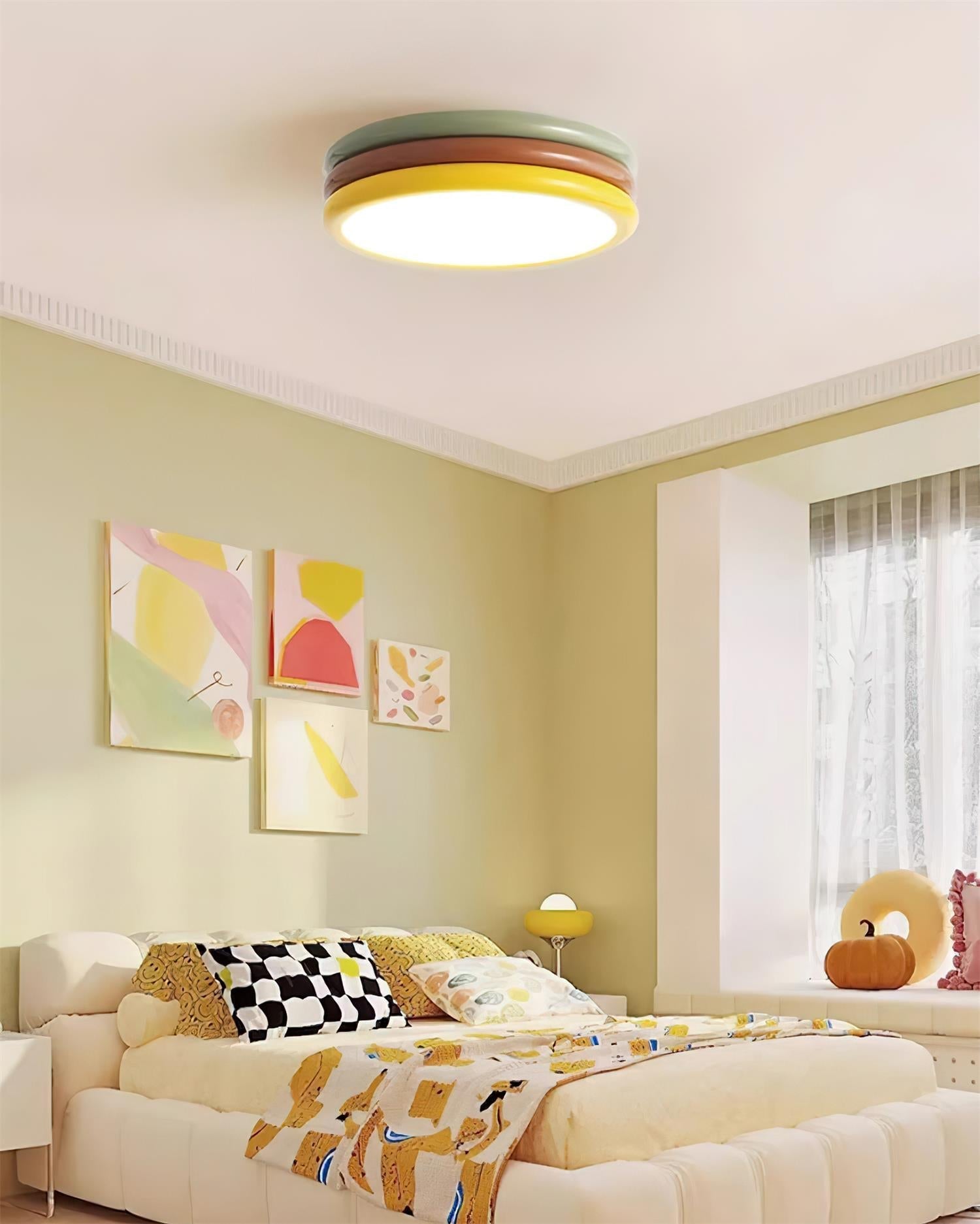 Comareth Unique Art Color Stack Ceiling Lamp - Letslighting