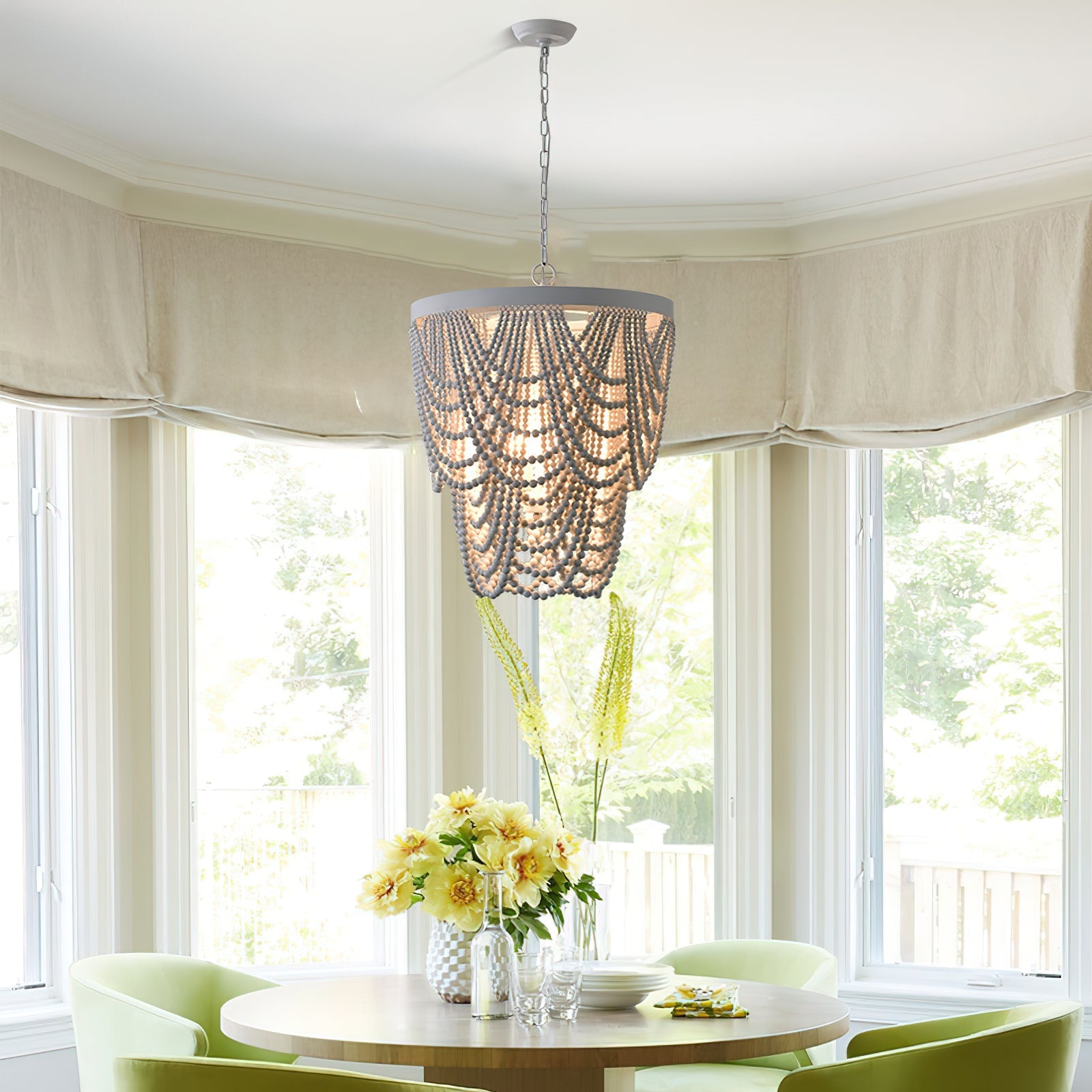 Ordore Postmodern Luxury Wooden Chandelier - Letslighting
