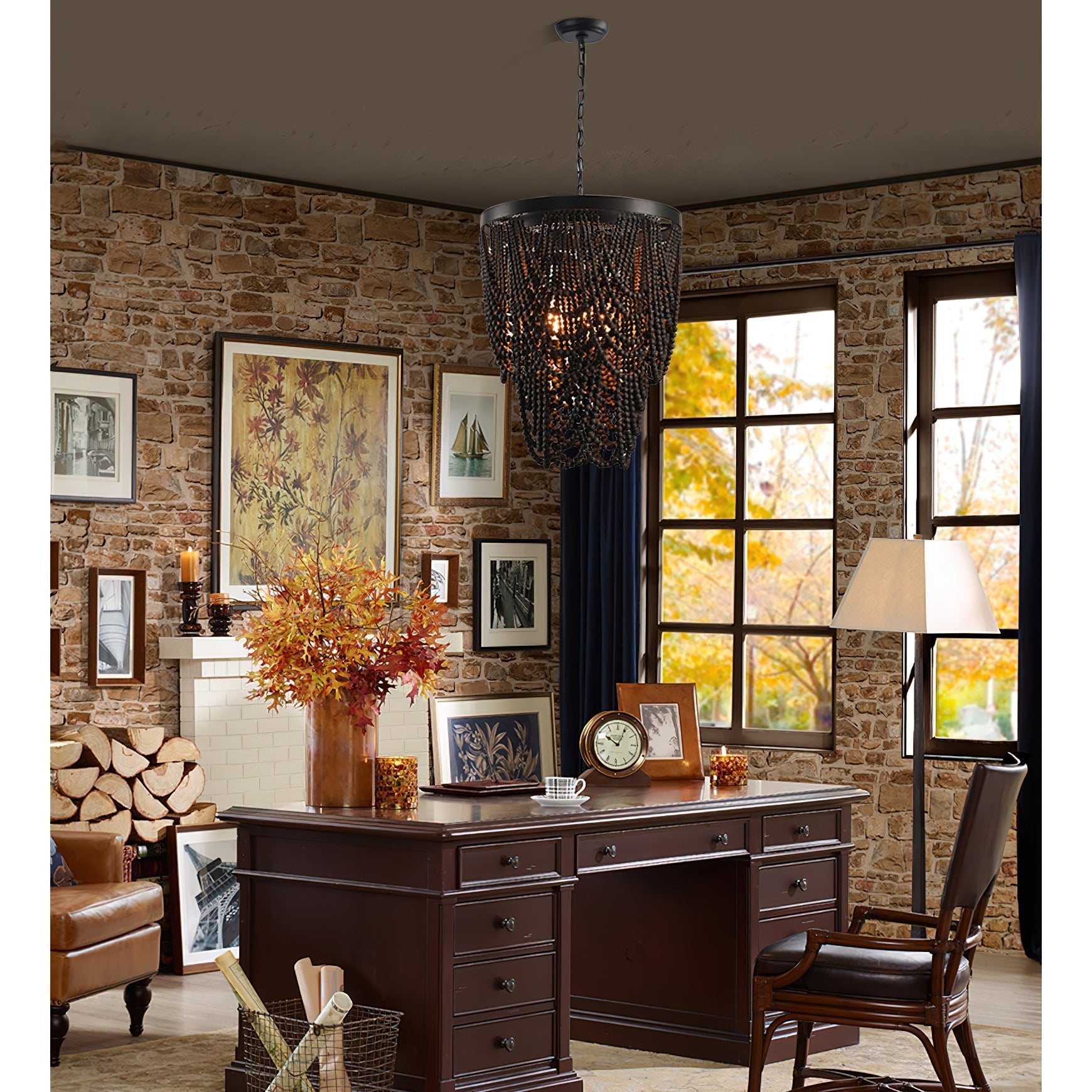 Ordore Postmodern Luxury Wooden Chandelier - Letslighting