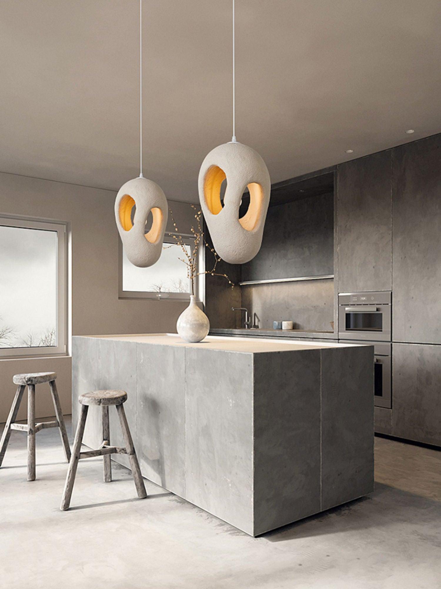 Elysire Beige Artistic Pendant Lamp - Letslighting
