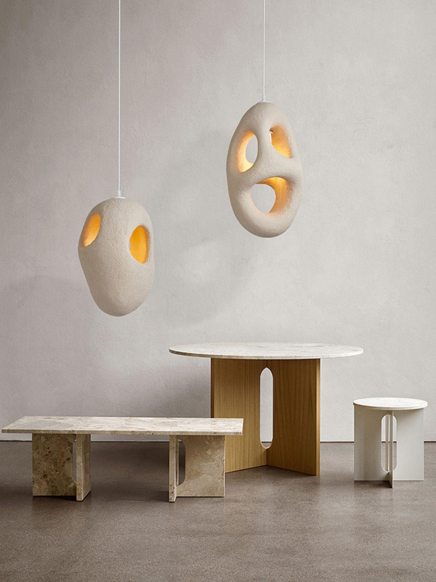 Elysire Beige Artistic Pendant Lamp - Letslighting