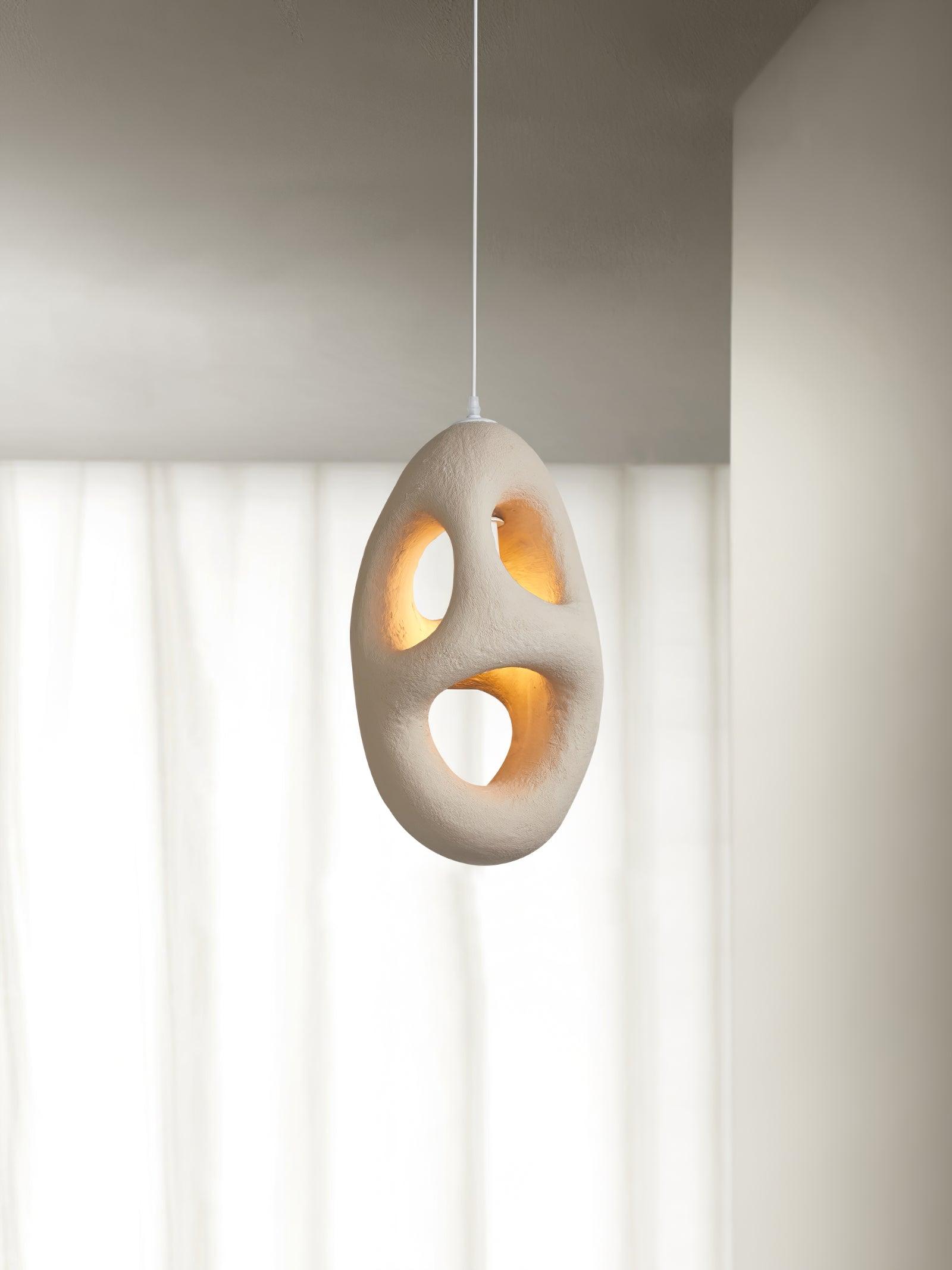 Elysire Beige Artistic Pendant Lamp - Letslighting