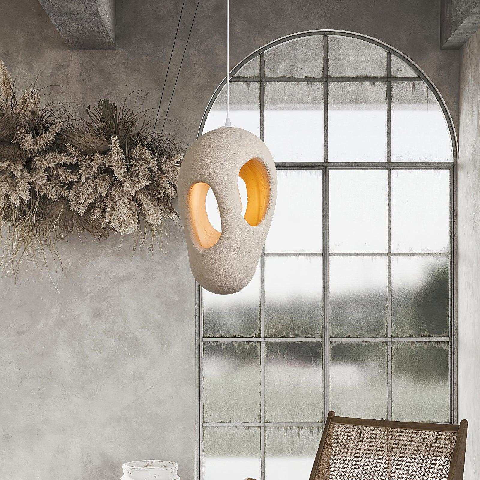 Elysire Beige Artistic Pendant Lamp - Letslighting