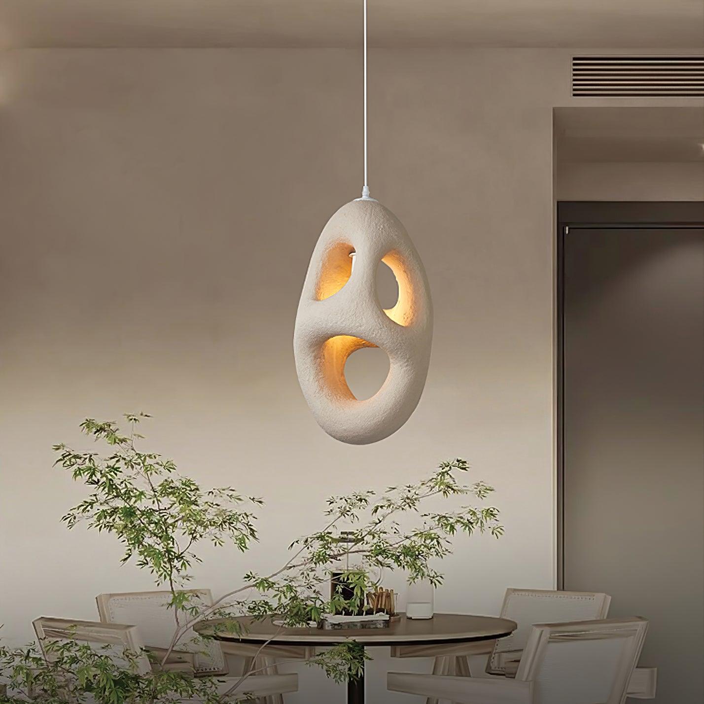 Elysire Beige Artistic Pendant Lamp - Letslighting