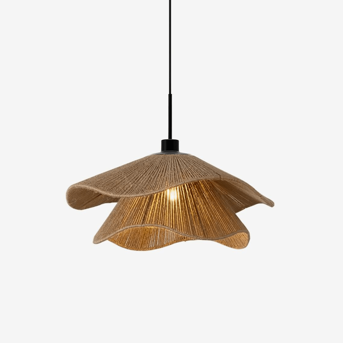 Lustra Pendant Lamp Handmade Straw Hat Double Layer - Letslighting