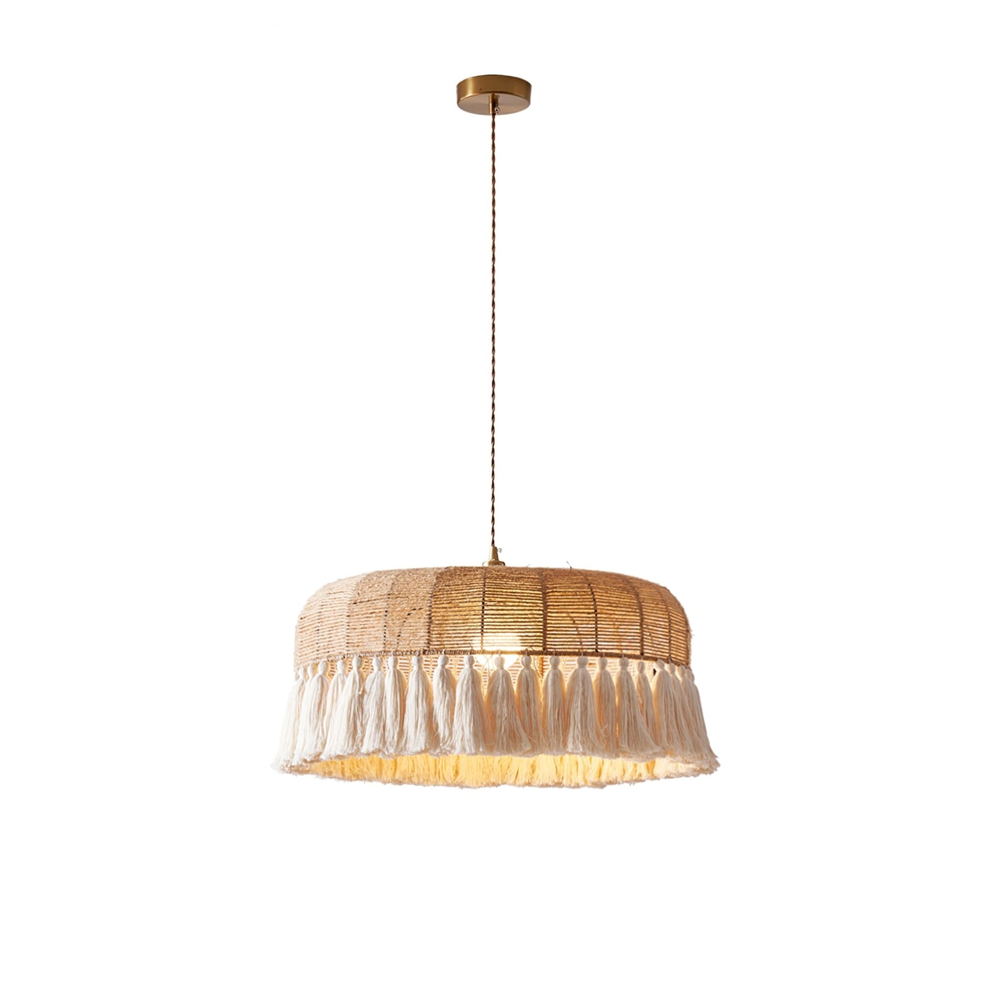 Boho Handwoven Jute Pendant Light - Letslighting