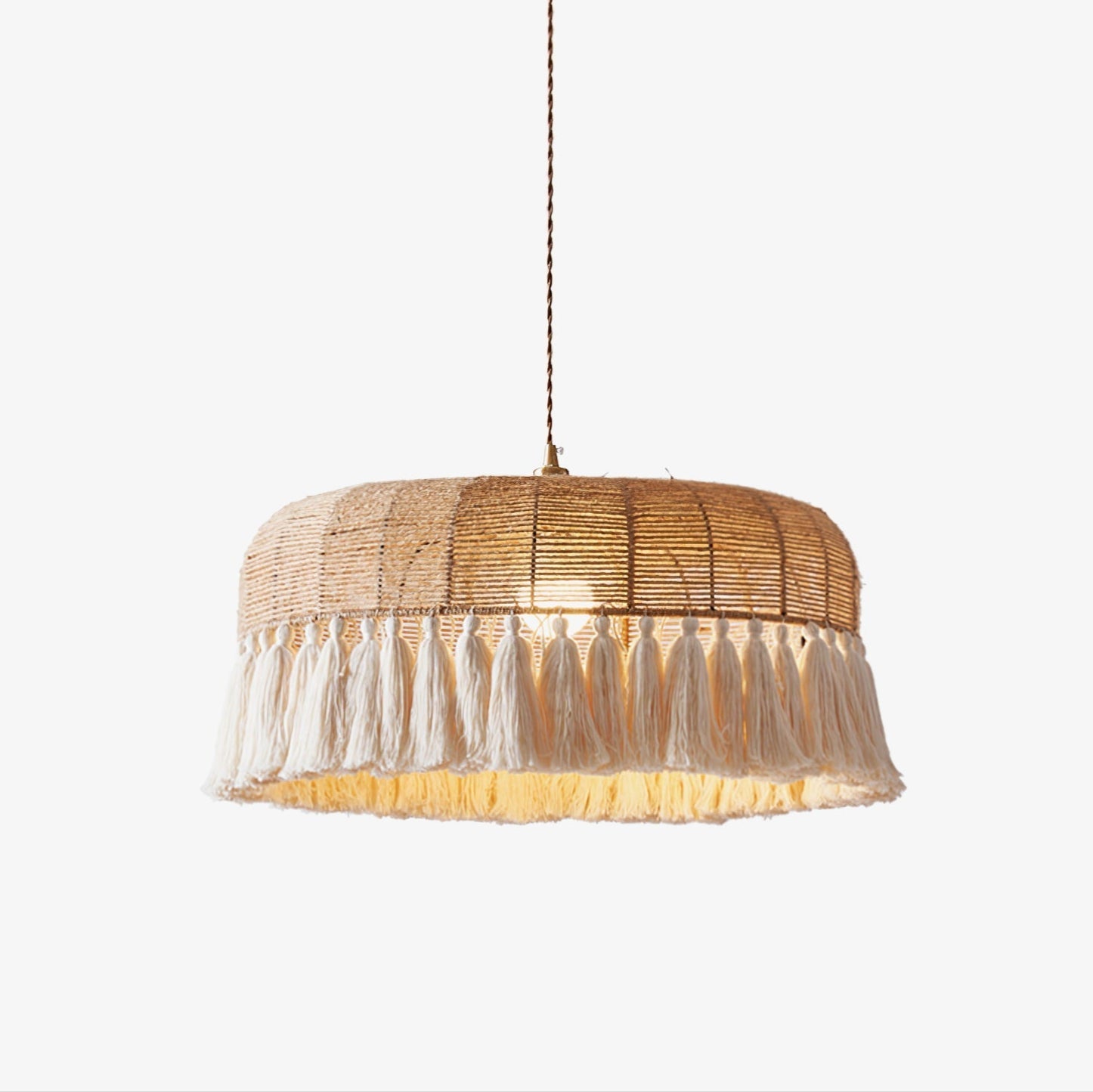 Boho Handwoven Jute Pendant Light - Letslighting