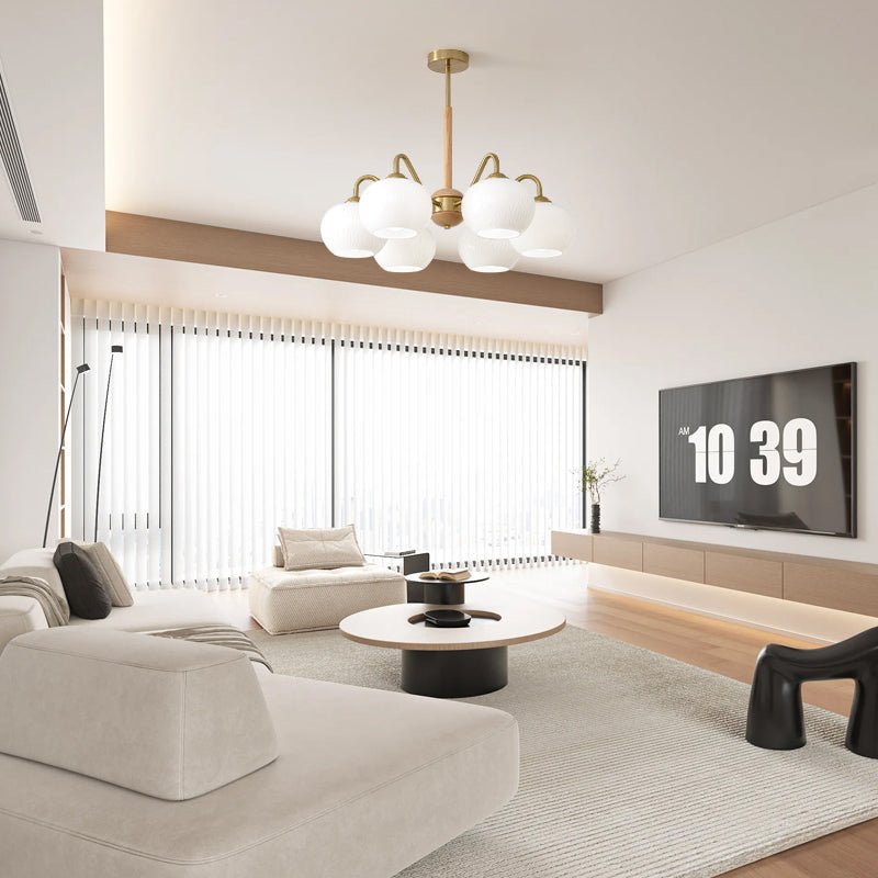 Elyra Elegant Wood Chandelier - Letslighting