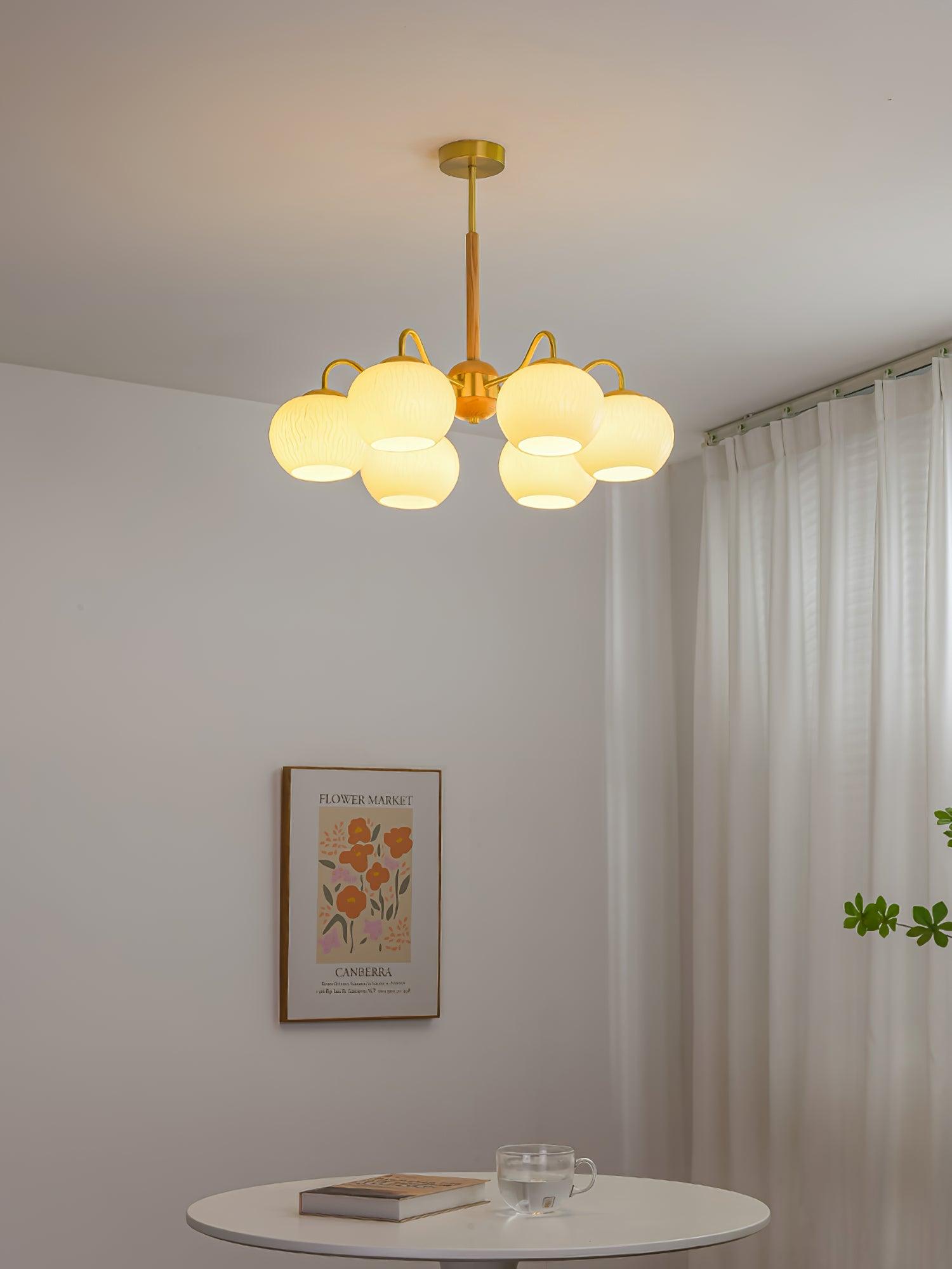 Elyra Elegant Wood Chandelier - Letslighting