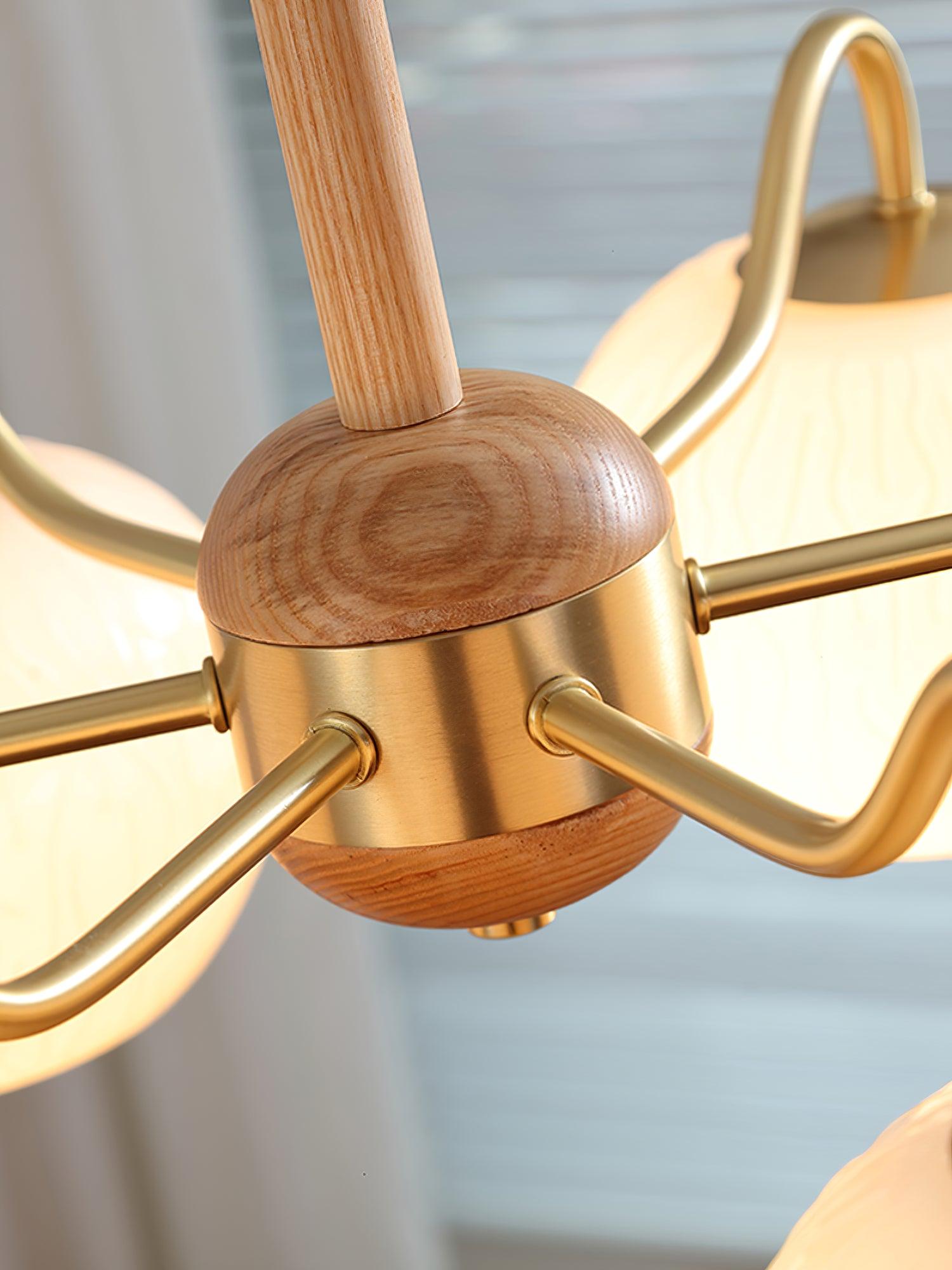 Elyra Elegant Wood Chandelier - Letslighting