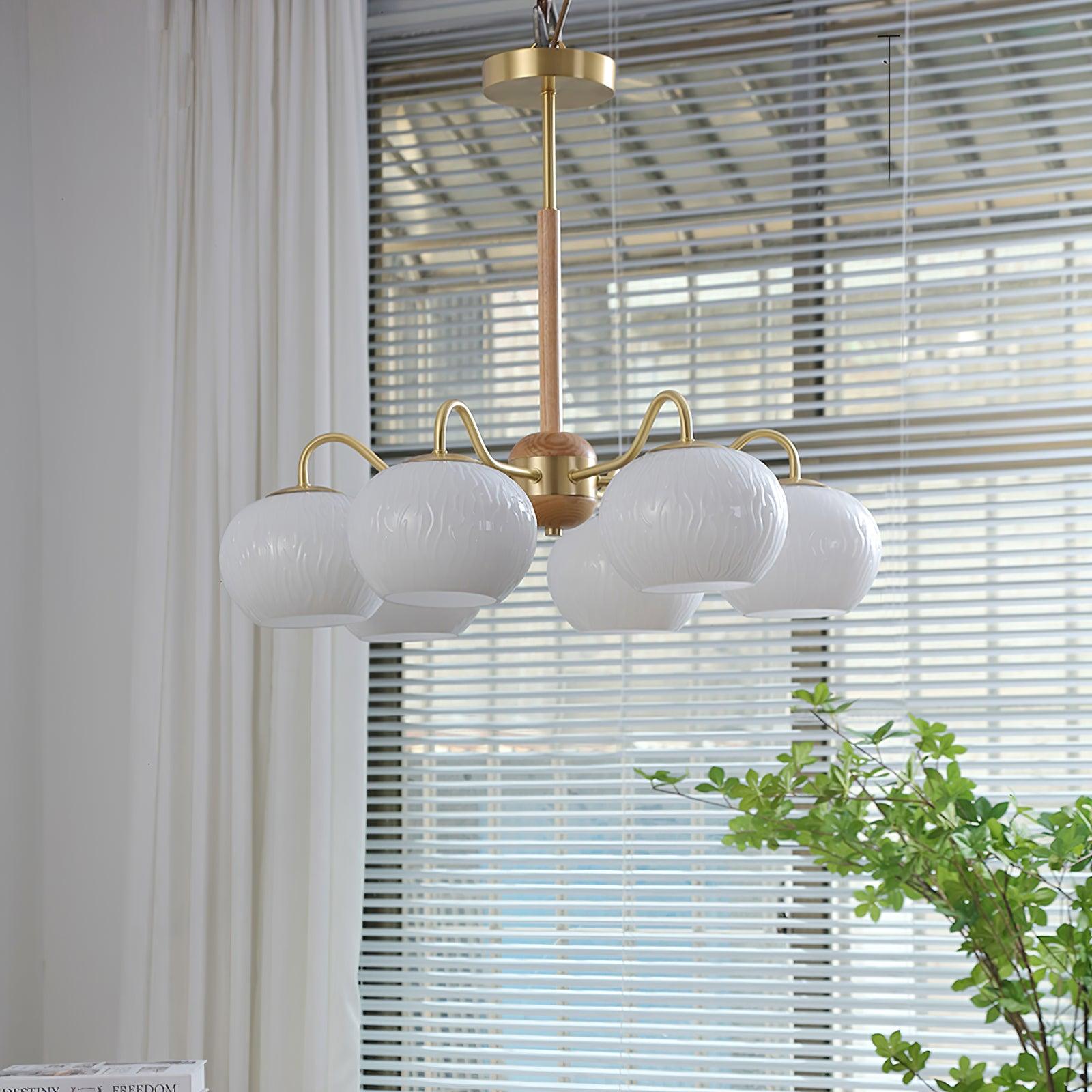 Elyra Elegant Wood Chandelier - Letslighting