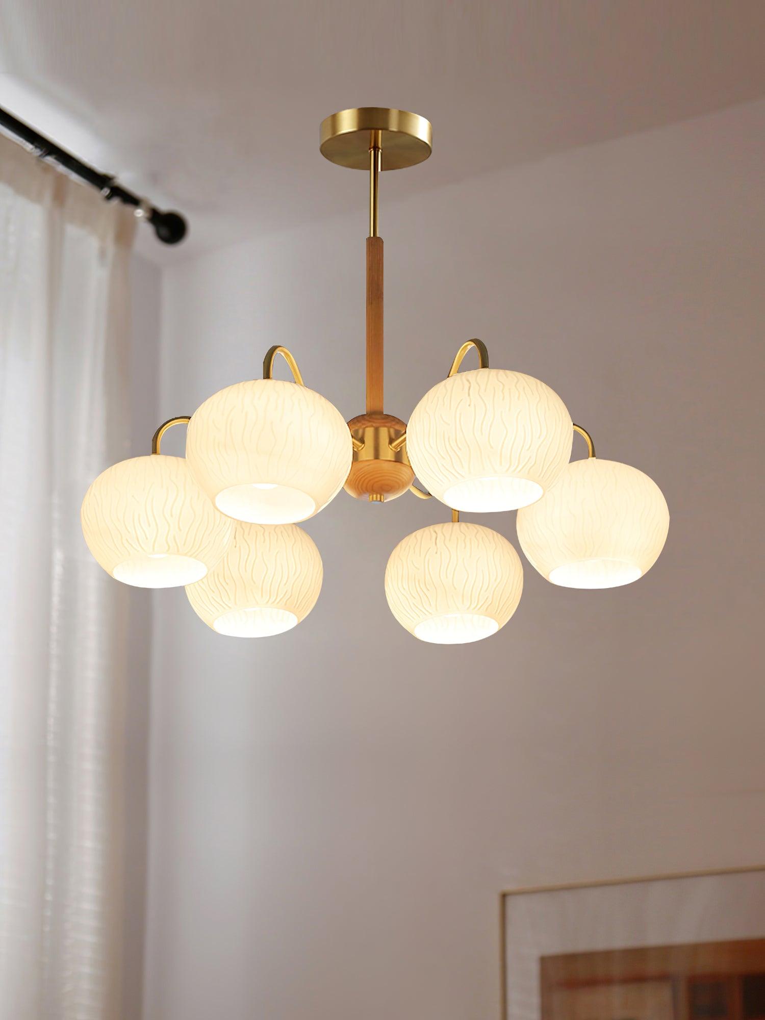Elyra Elegant Wood Chandelier - Letslighting