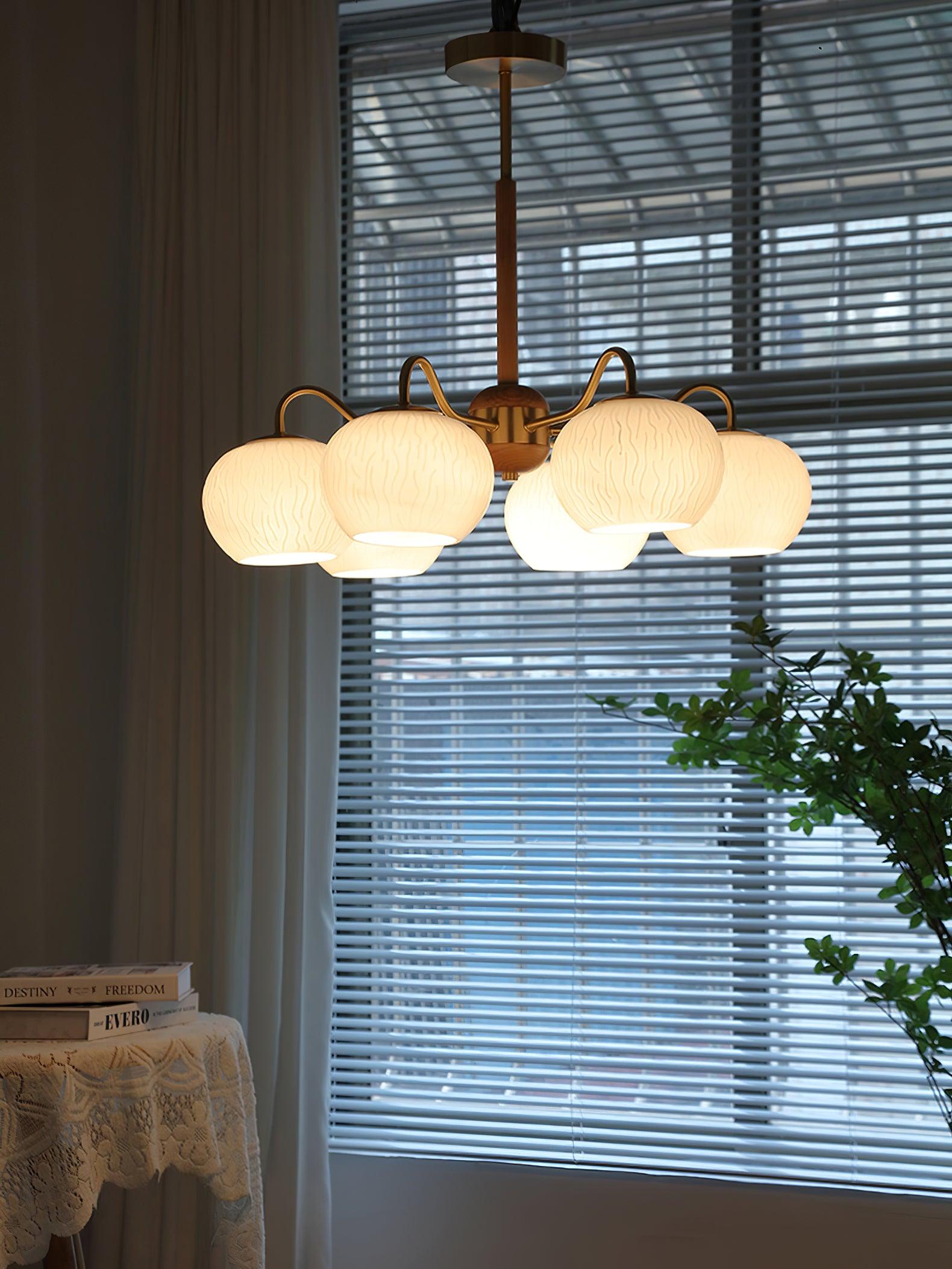Elyra Elegant Wood Chandelier - Letslighting