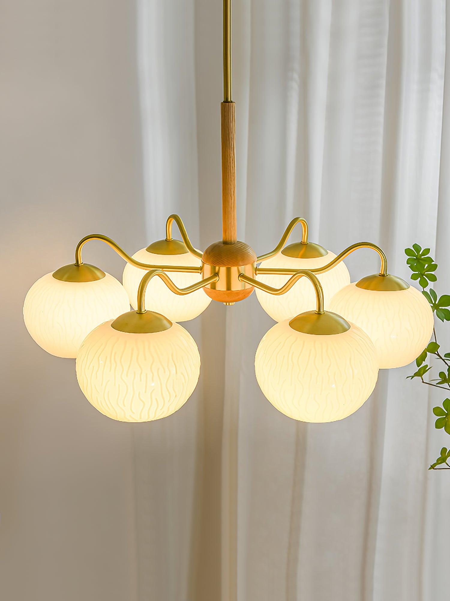 Elyra Elegant Wood Chandelier - Letslighting