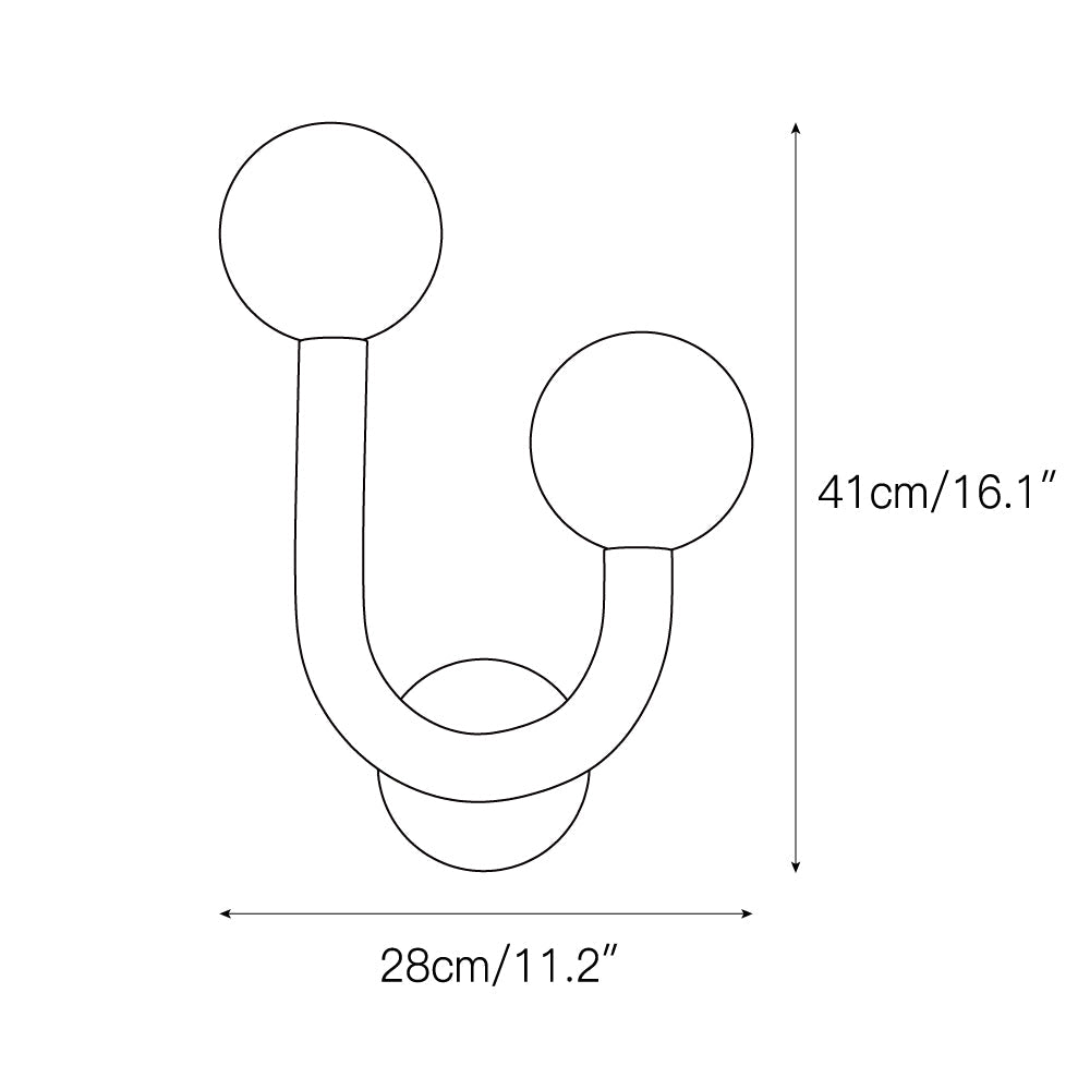 Zoshaos Modern Minimalist Happy Brass Glass Wall Lamp - Letslighting