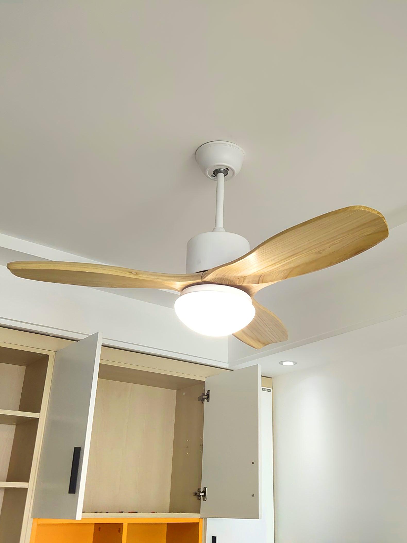 Utalis Elegance Natural Ceiling Fan Light - Letslighting